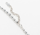 American West Sterling Silver Stamped & Bead 21" Necklace